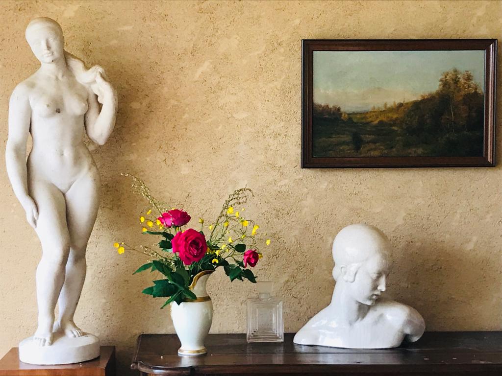 Portrait of sculptor Pierre Traverse, whose artistic legacy still shapes the atmosphere of the house